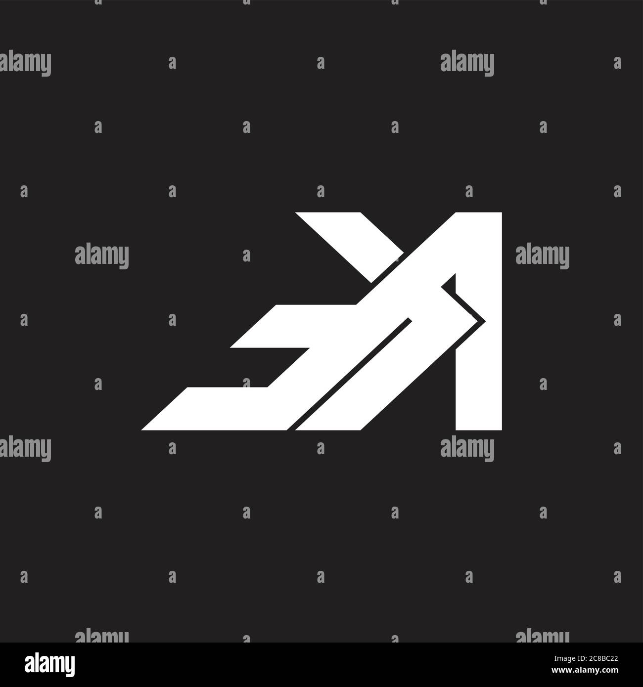 letter a arrow geometric logo vector Stock Vector Image & Art - Alamy