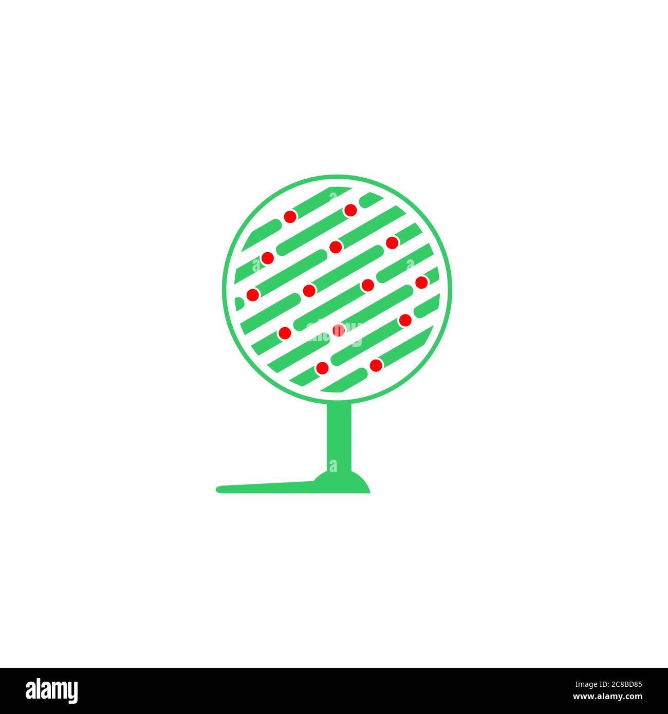 vector of fruit tree stripes geometric design concept Stock Vector