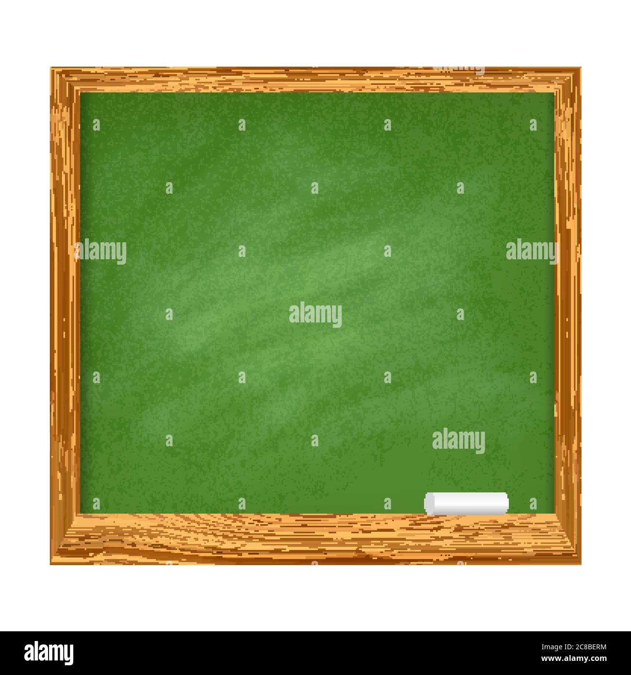 Illustration of Green school board with wooden frame. Vector EPS10 ...