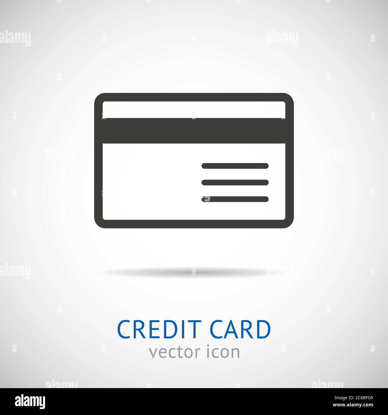 Vector Illustration of credit card icon. Banking logo Stock Vector ...