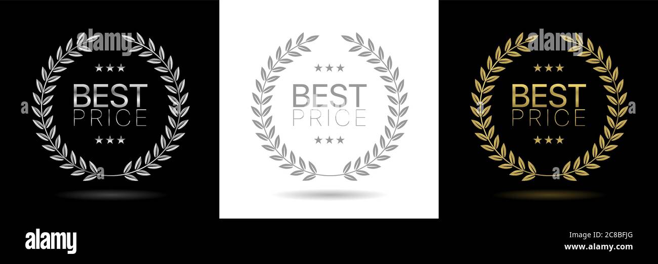 Best price wreath icon Stock Vector