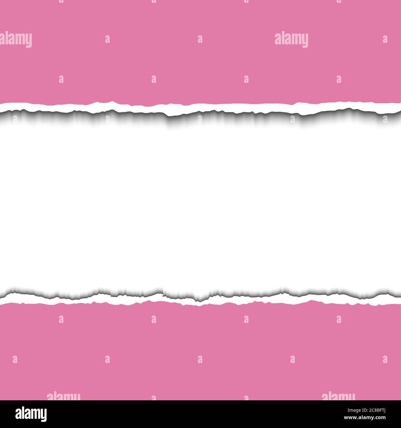 Pink torn paper strips with space for your test. Vector EPS10 ...