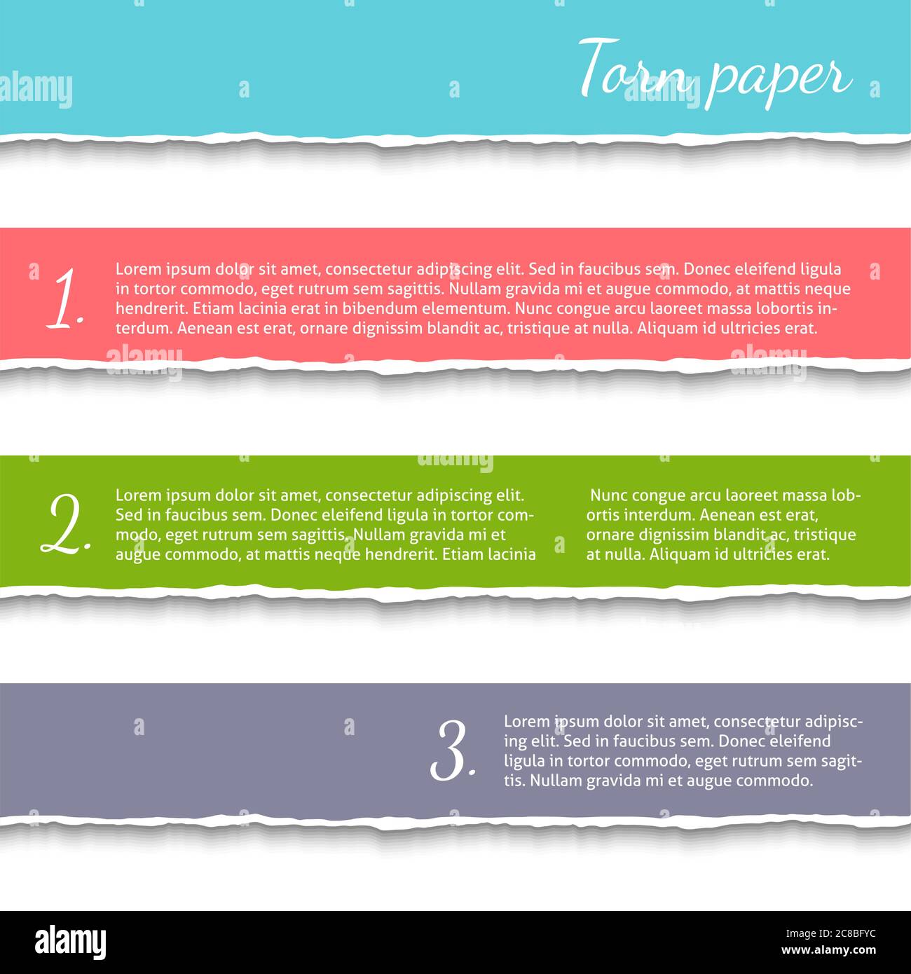 Torn paper background with space for your text. Vector EPS10 ...