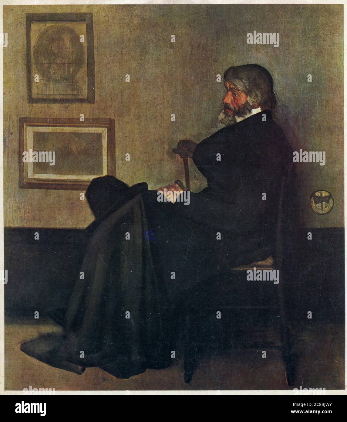 James Abbott Whistler. (1834-1903). Arrangement en gris et noir n°2 : Thomas Carlyle. 1872-1873. 231 X 142 CM Stock Photo