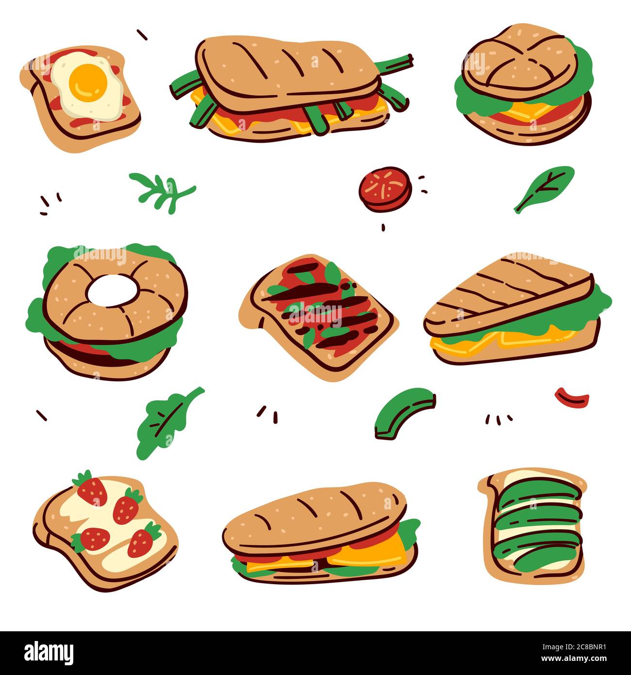 Sandwiches Platter Clipart