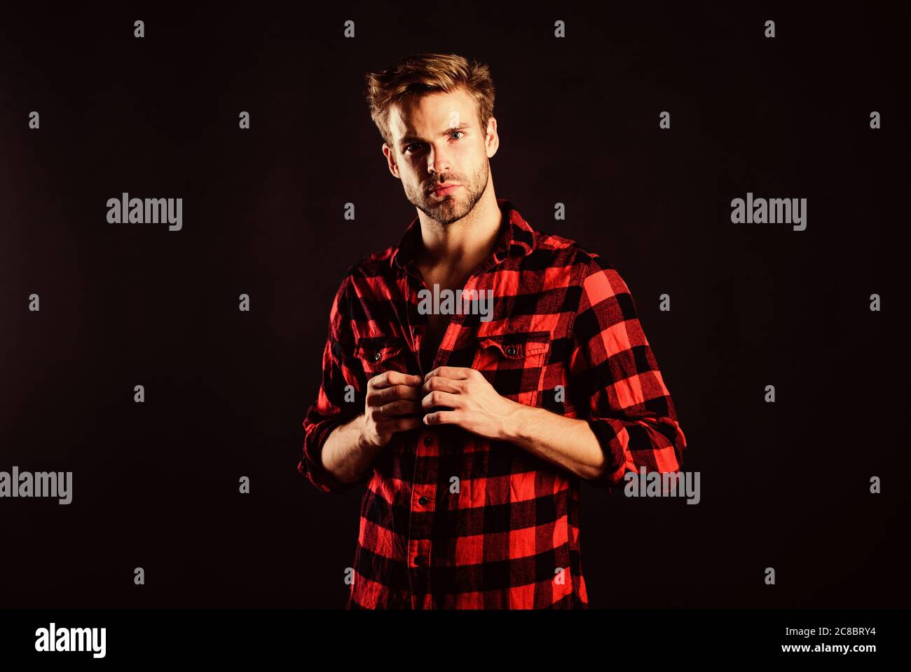 Hipster black background. Meaning of modern manliness. Handsome well