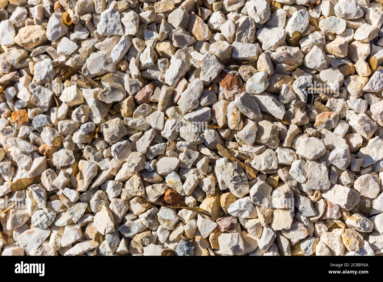 Gray gravel stones for the construction industry Stock Photo