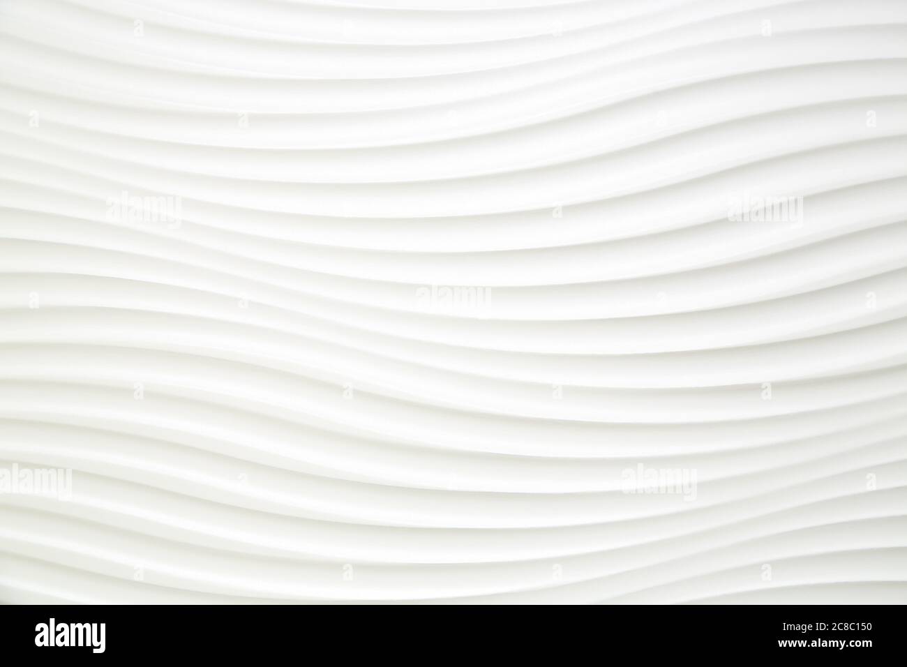 white wood with a wavy pattern, abstract background Stock Photo