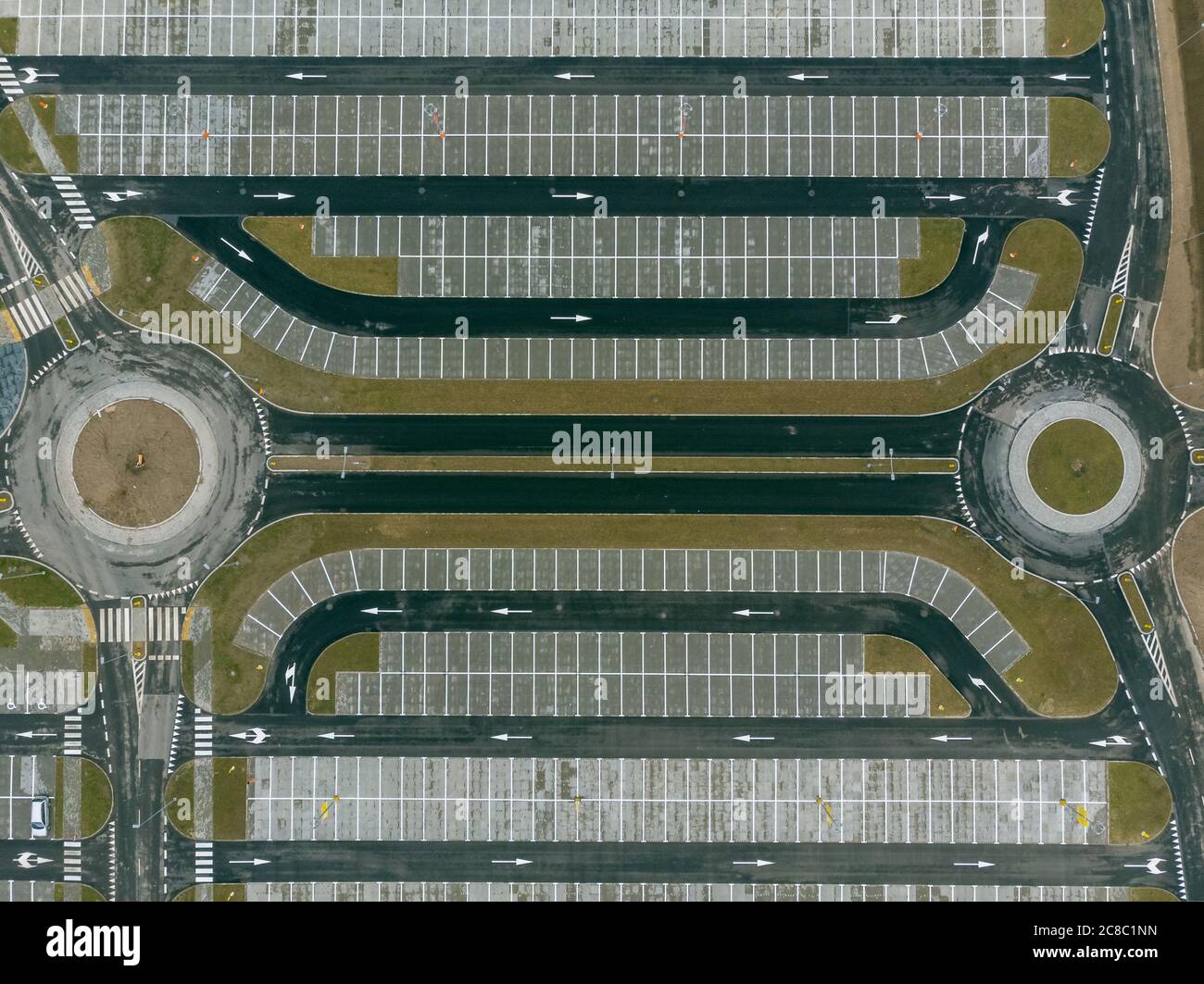 Carpark aerial view hi-res stock photography and images - Alamy