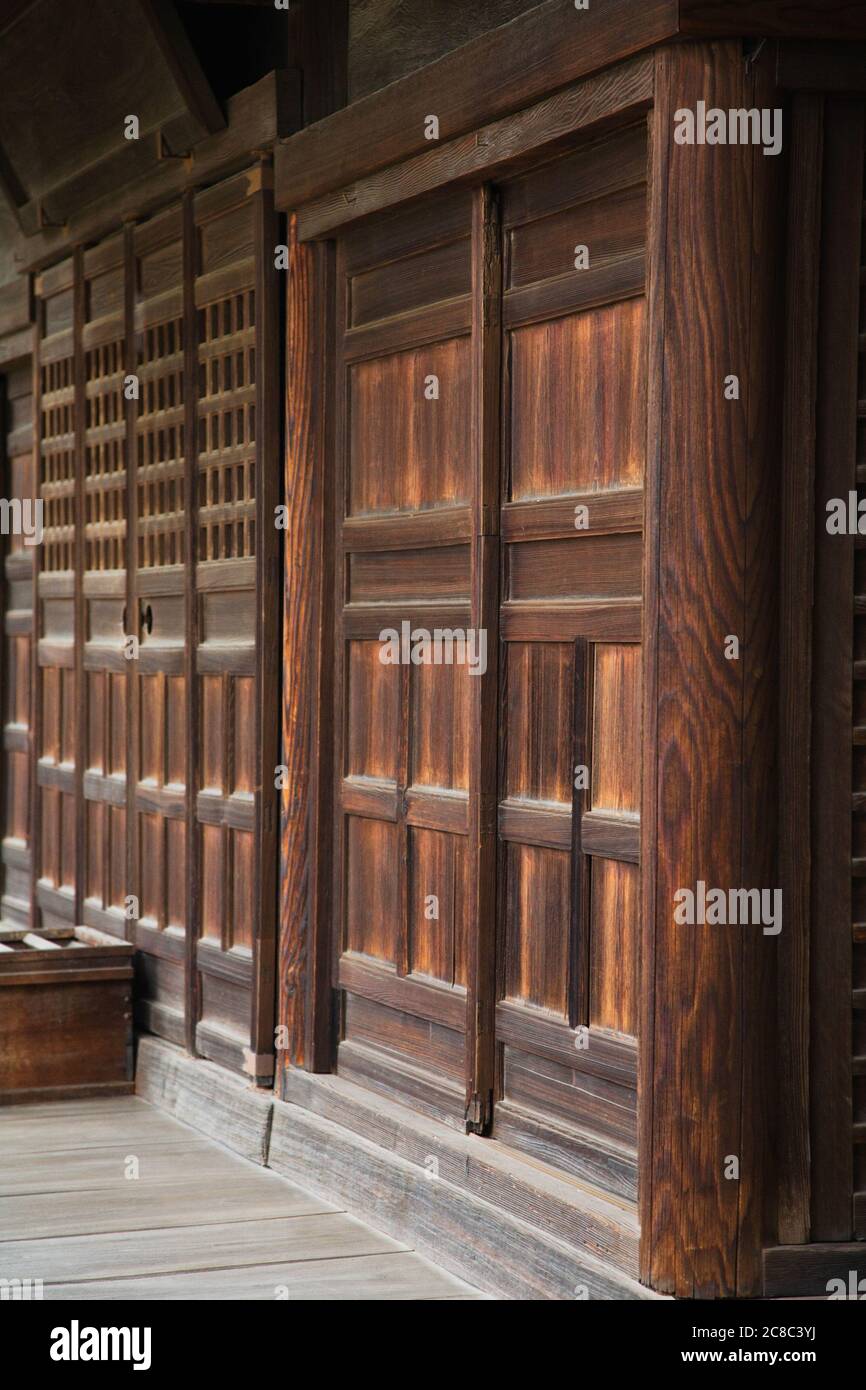 Wood Walls and Doors Stock Photo