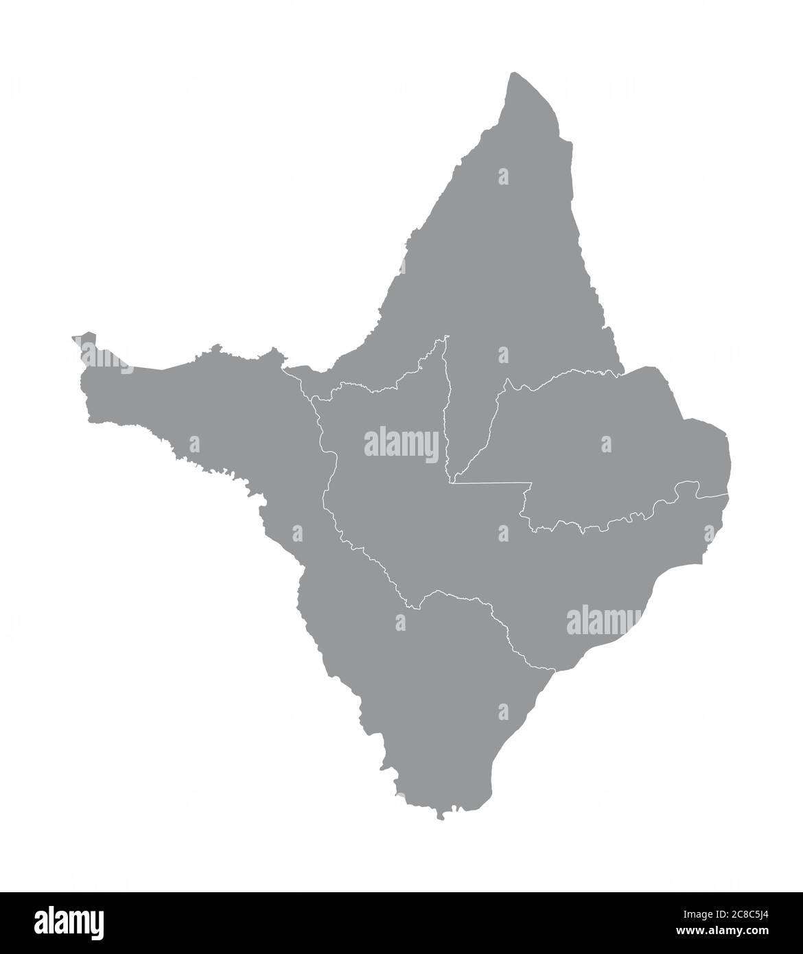 Amapa State regions map Stock Vector