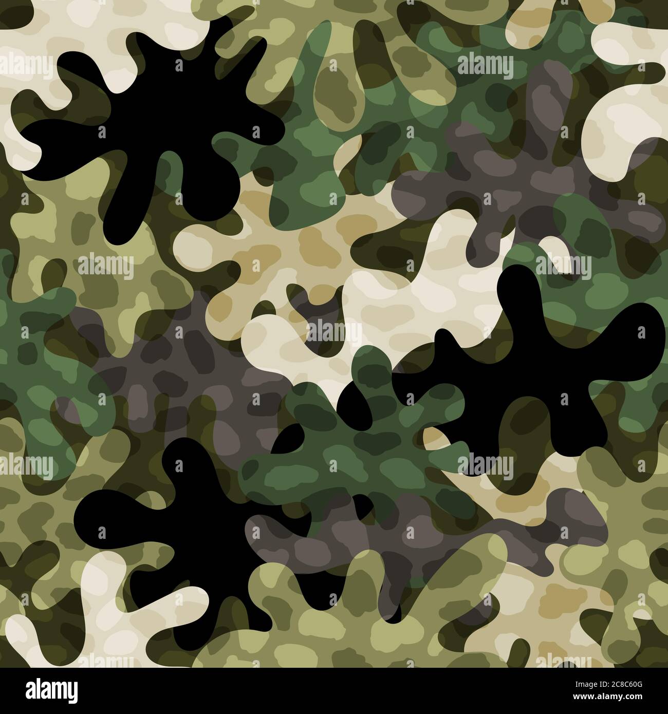 Texture military camouflage seamless pattern. Army and hunting texture ...