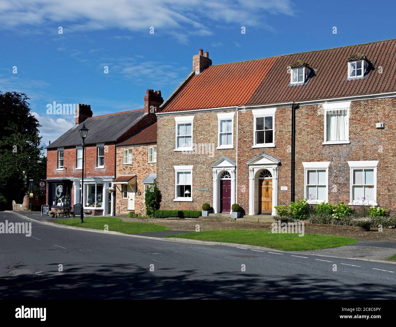 houses in Easingwold, Hambleton, North Yorkshire, England UK
