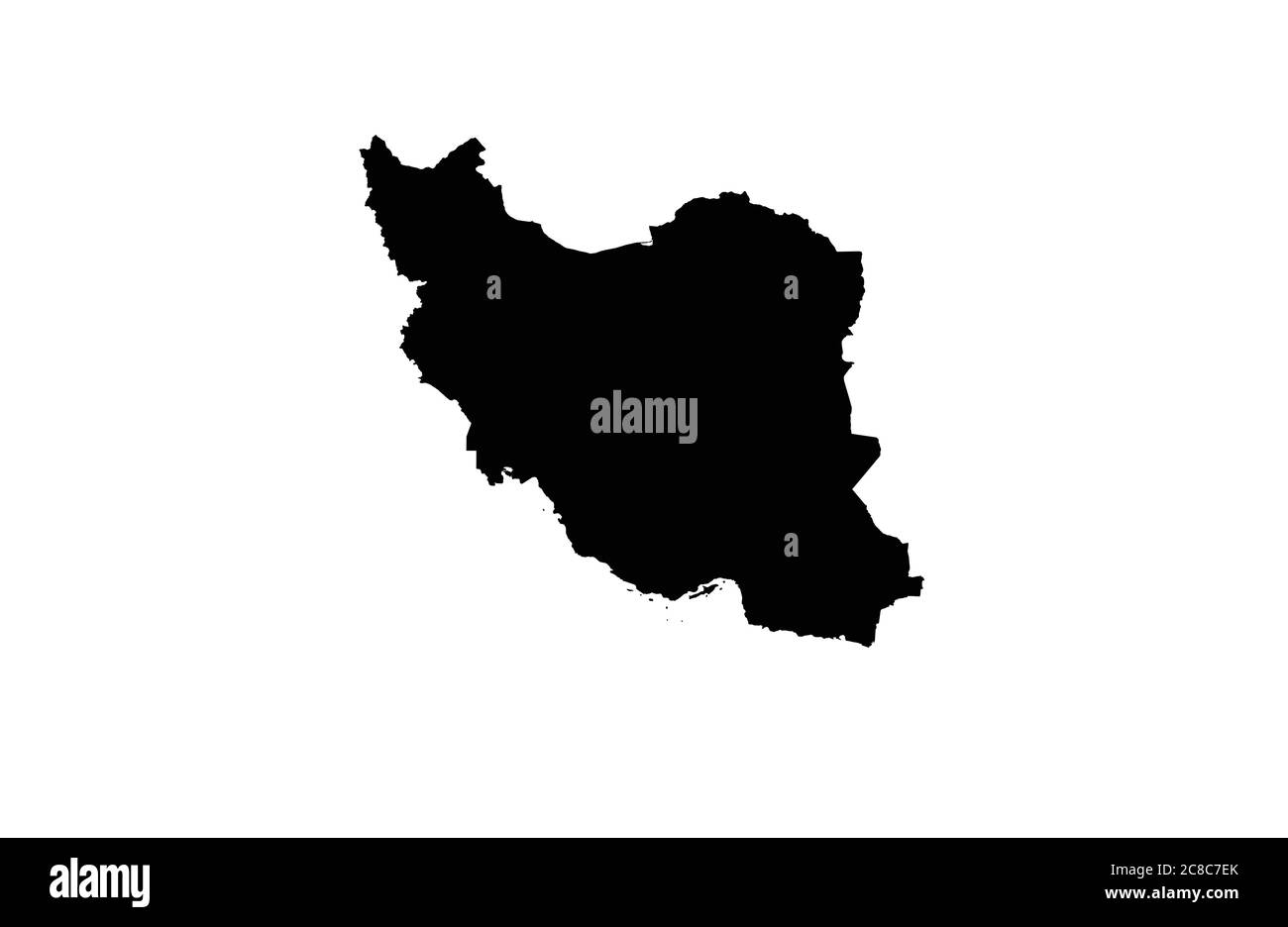 Iran map outline vector illustration Stock Vector Image & Art - Alamy