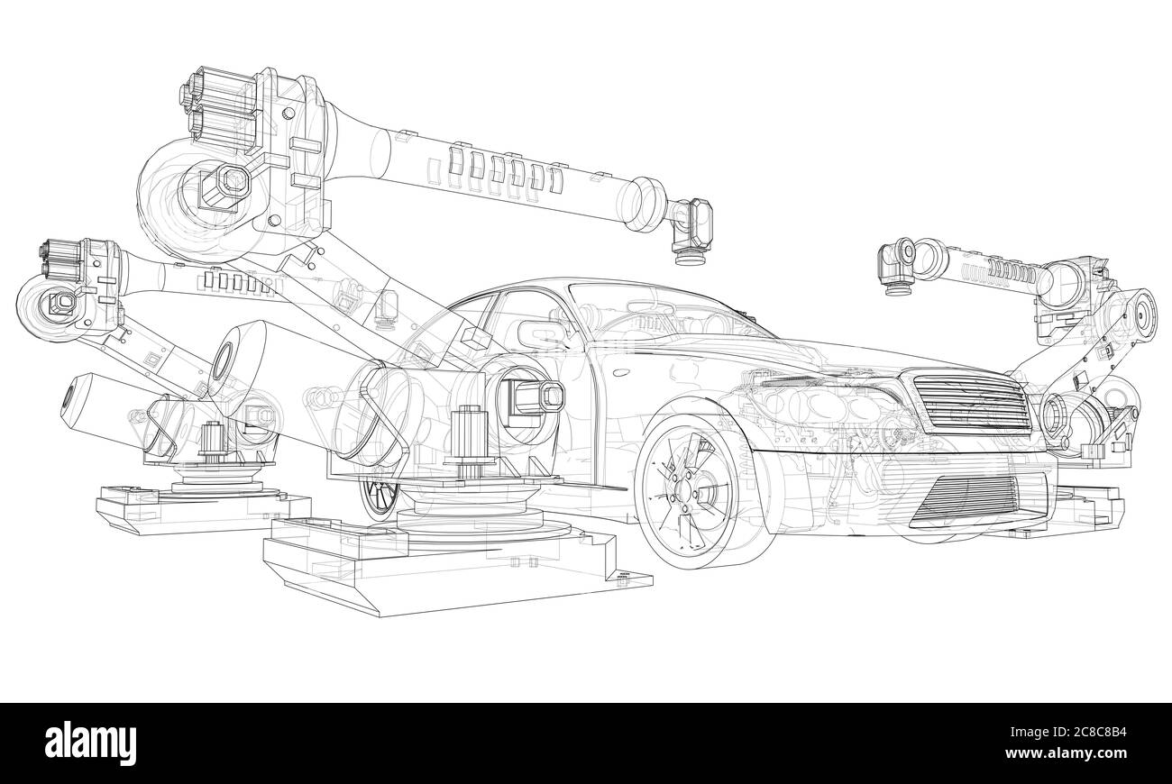 Assembly of motor vehicle Stock Photo Alamy