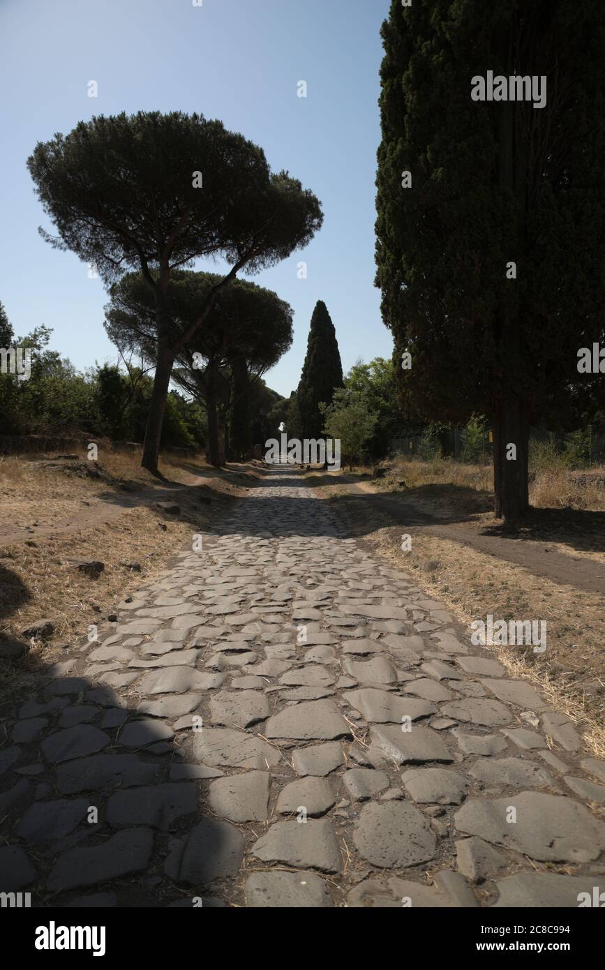 Appian Way, Rome, Italy Stock Photo