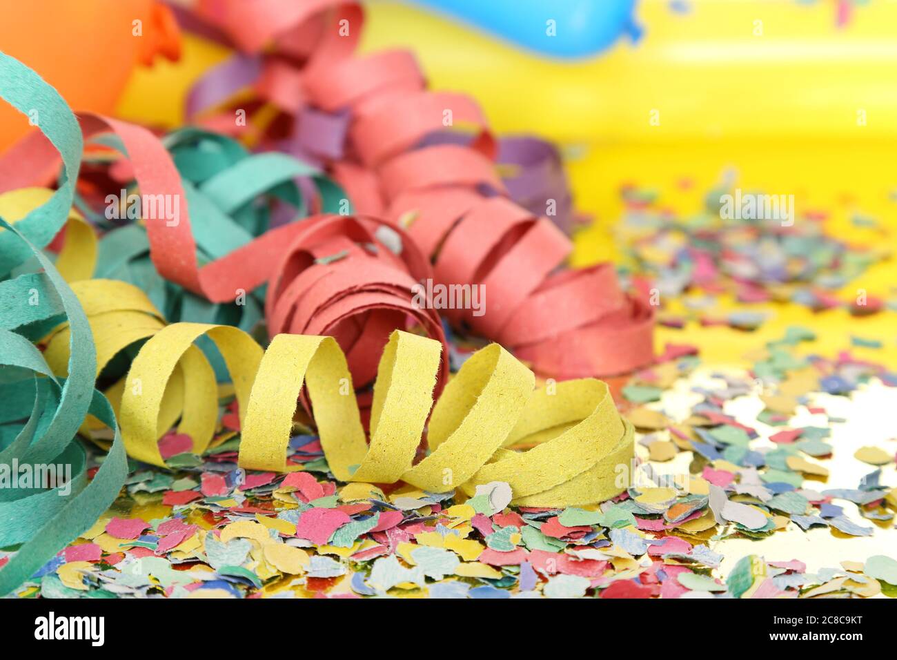 party streamers and confetti Stock Photo Alamy