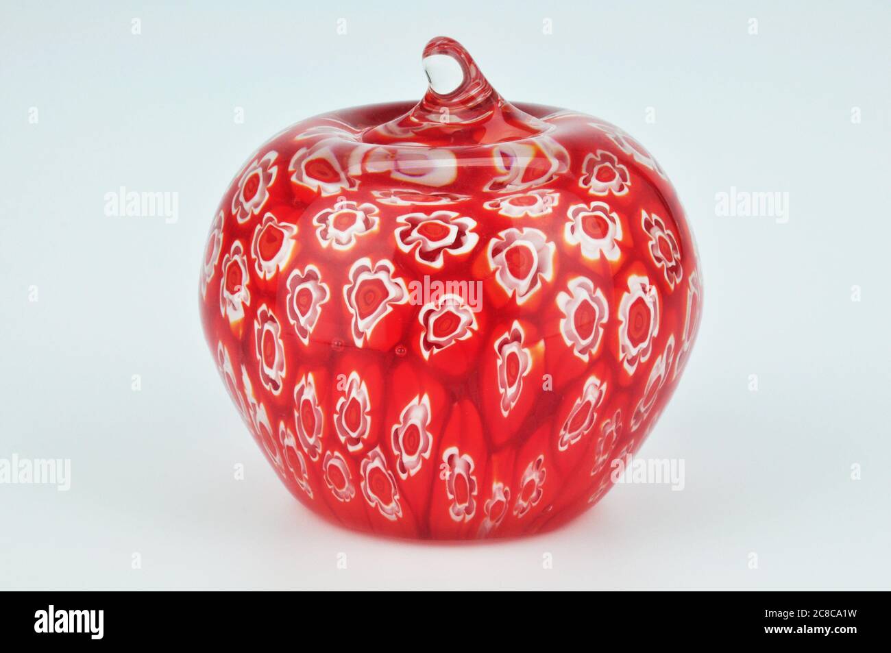 Murano Millefiori Glass Apple Stock Photo