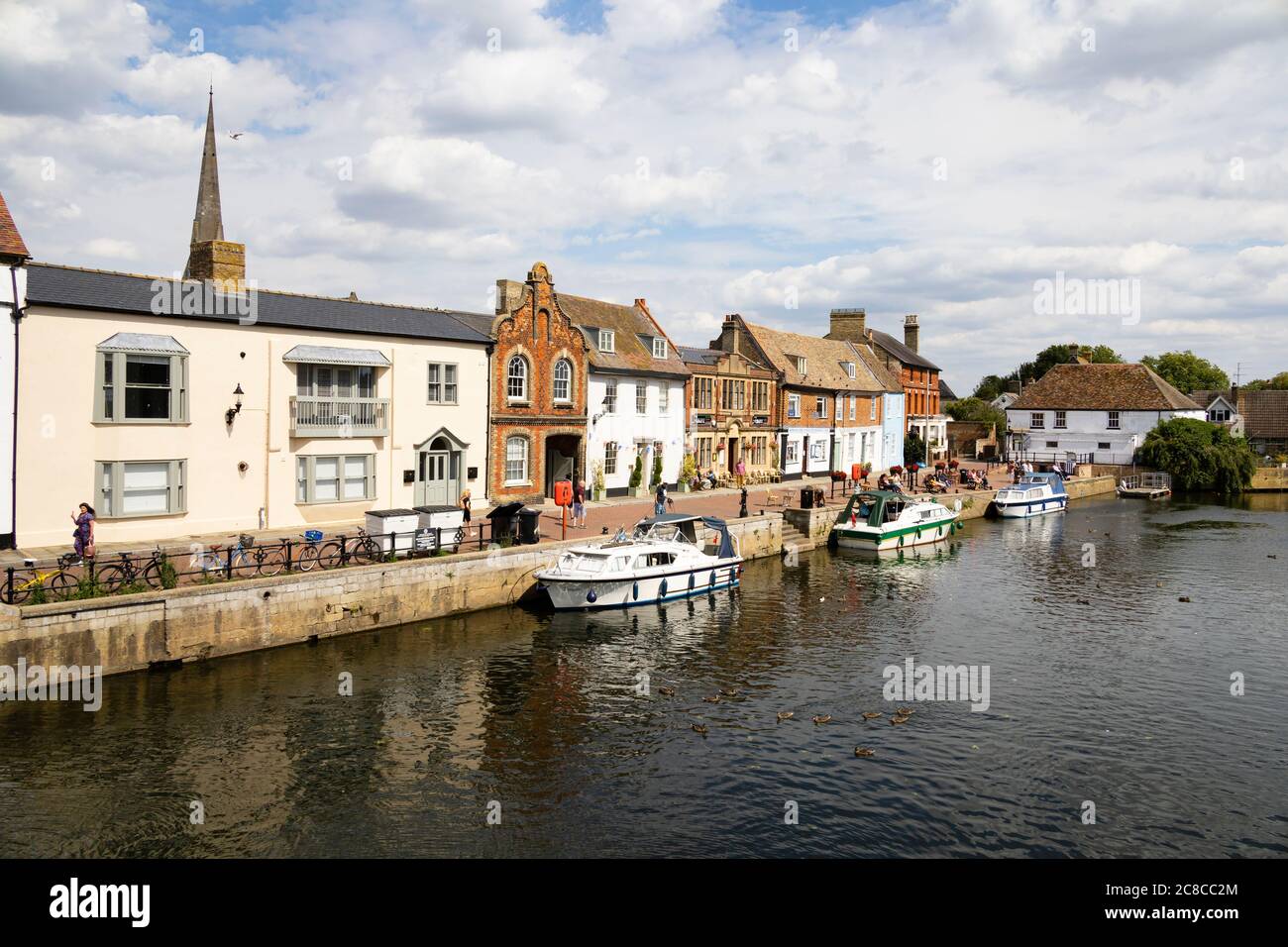 The Quay mooring, St Ives, Cambridgeshire, England Stock Photo Alamy