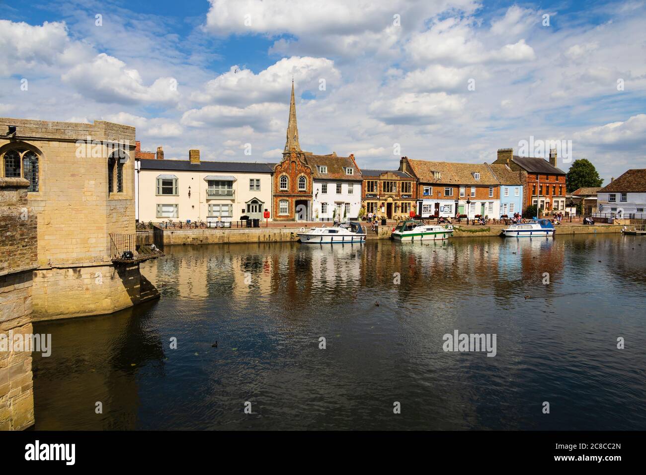 The Quay mooring, St Ives, Cambridgeshire, England Stock Photo Alamy