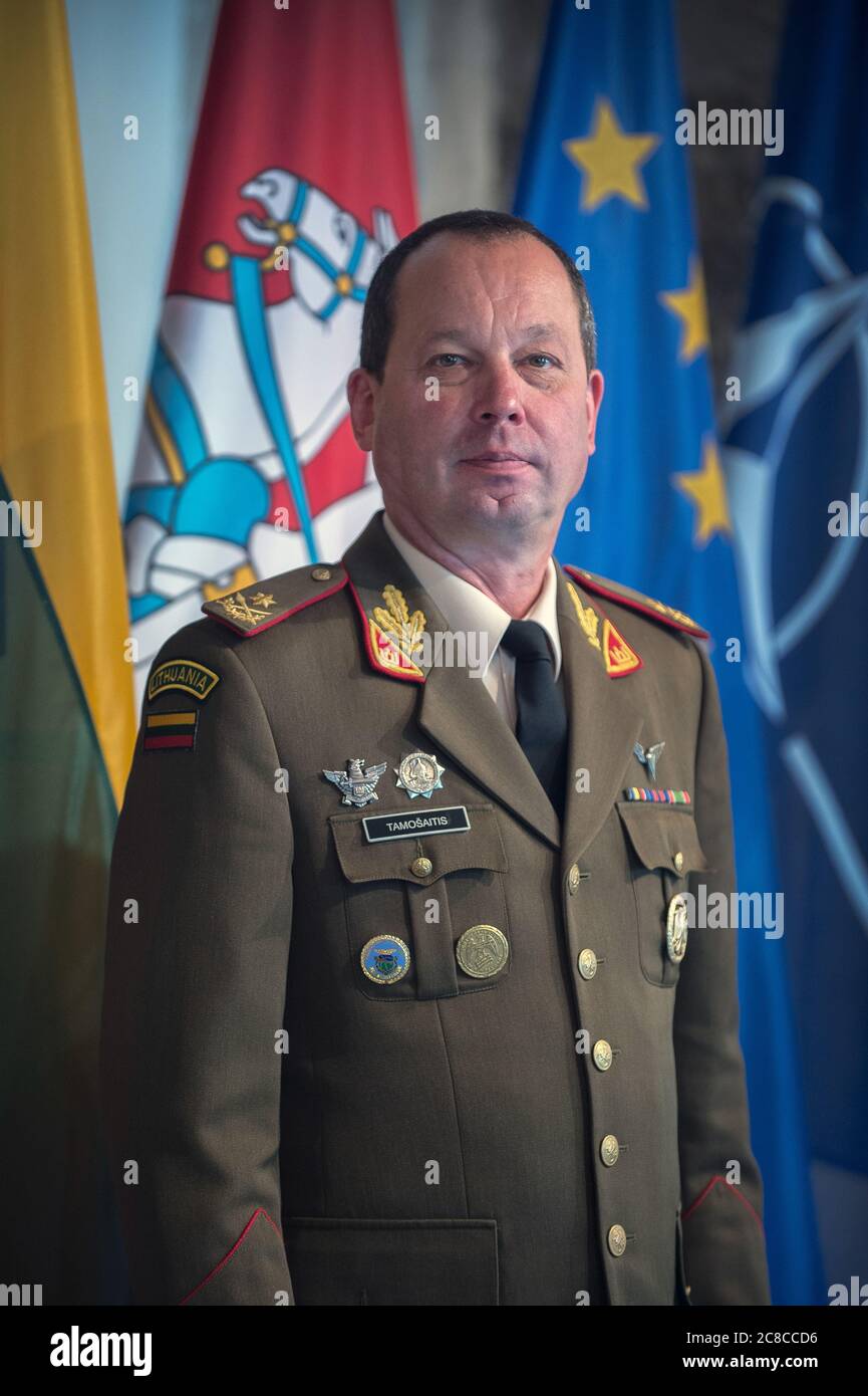 2020 07 23. General of the Lithuanian Armed Forces Vilmantas Tamosaitis Stock Photo