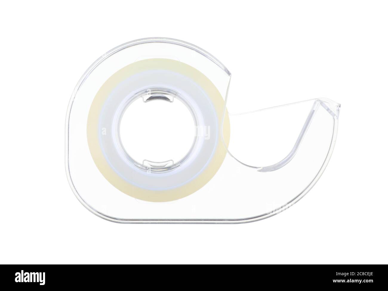 Sticky tape dispenser on white with clipping path Stock Photo Alamy