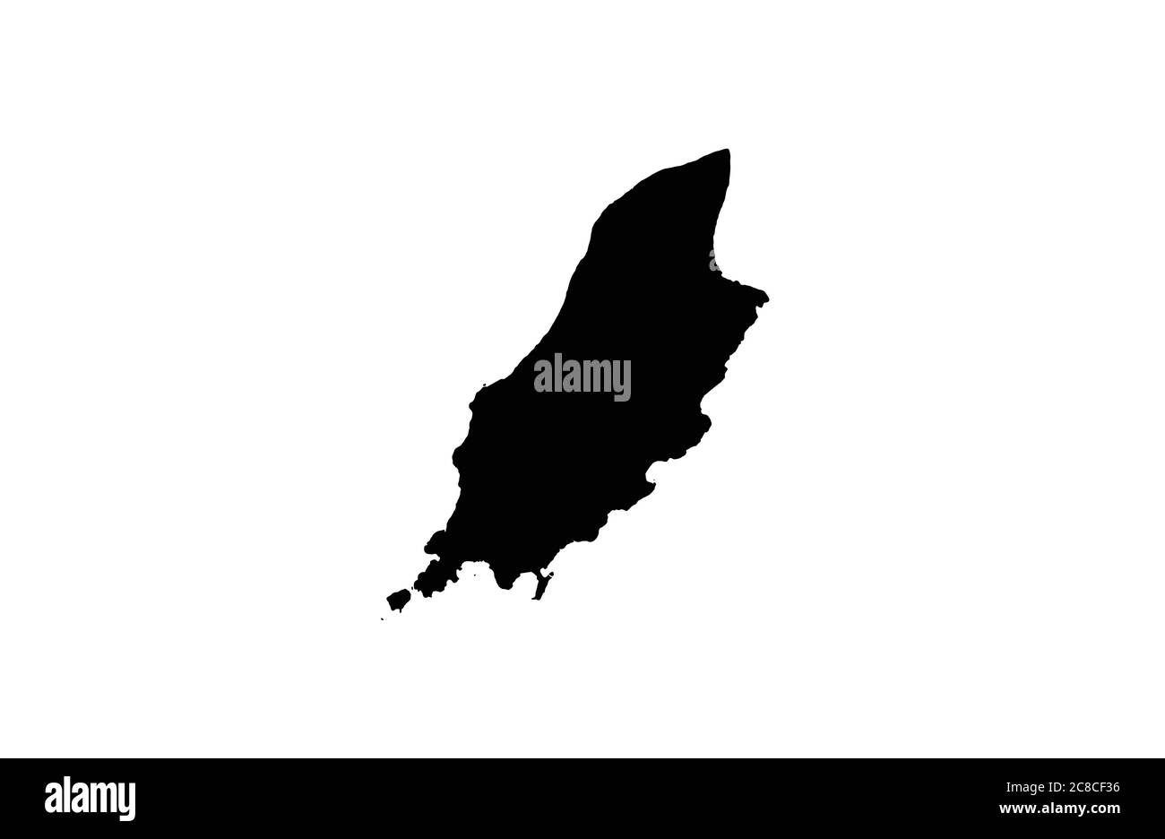 Isle of Man outline map vector illustration Stock Vector Image & Art