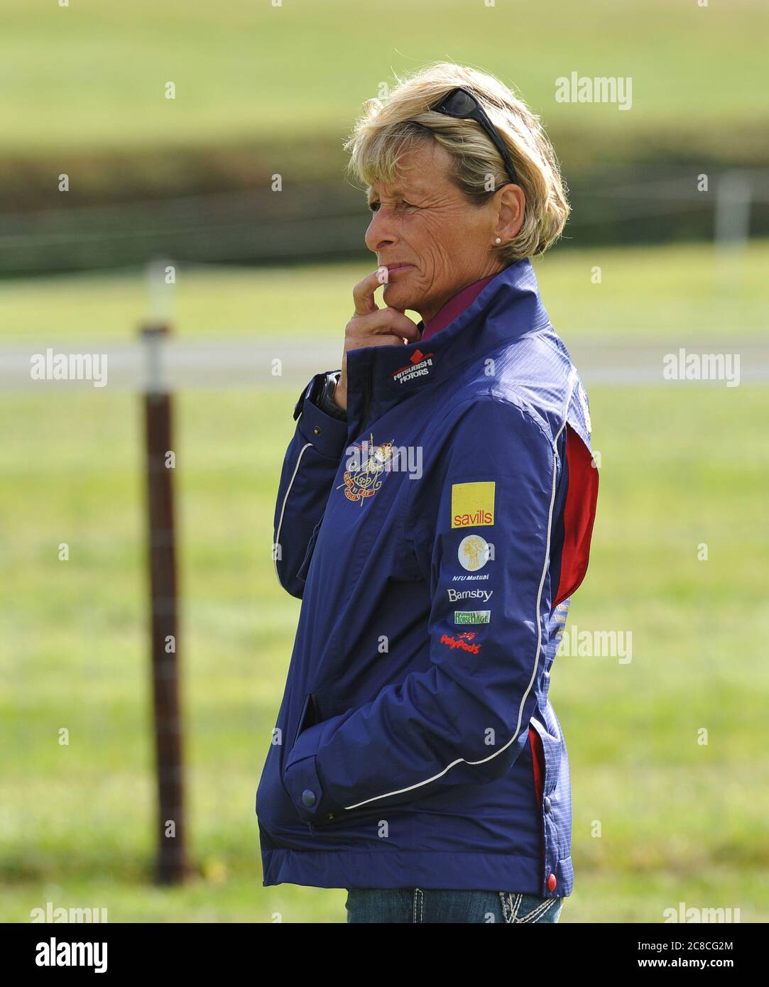 Mary King MBE British Equestrian competing in Eventing. Competed for G.B in six Olympic Games Stock Photo
