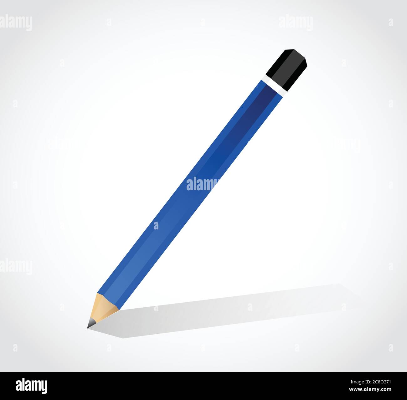 Drawing pencil illustration design over a white background Stock Vector