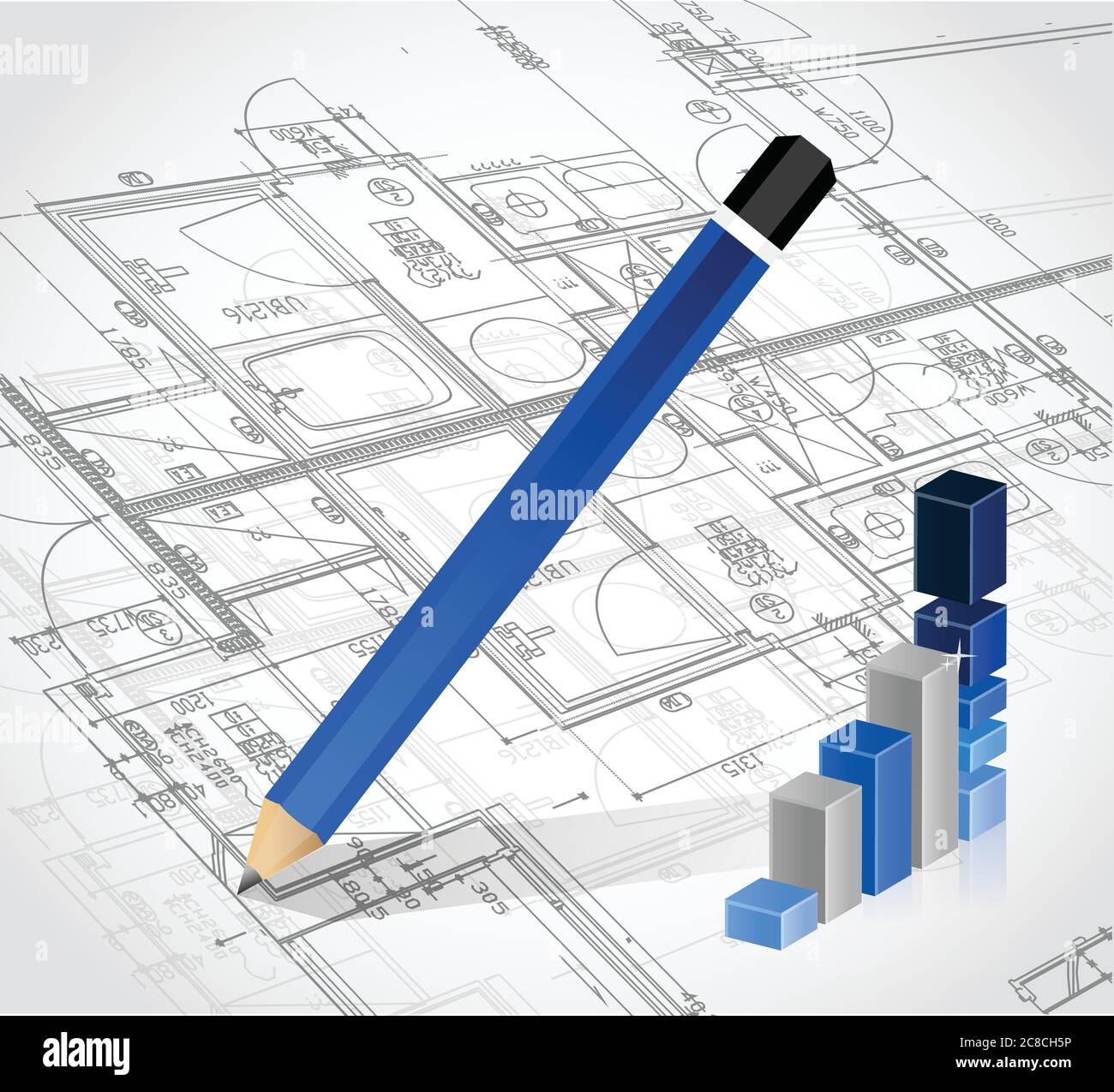 Construction blueprints Stock Vector Images Alamy