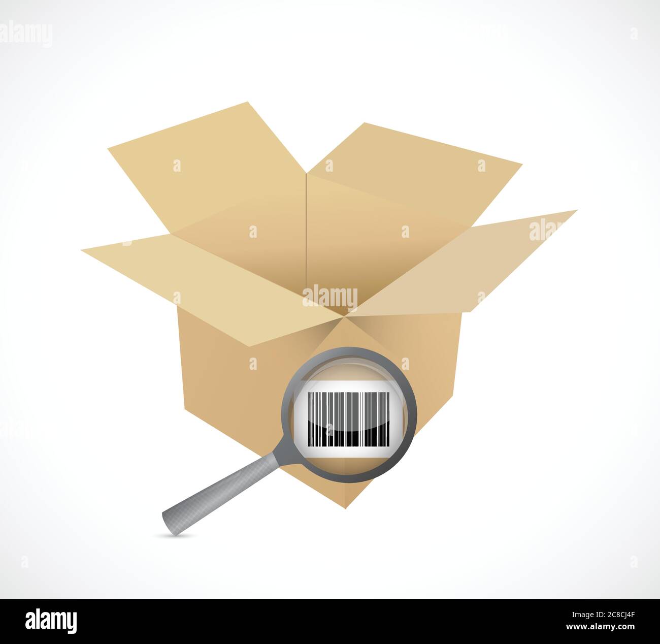 Product under review or inspection. illustration design over a white