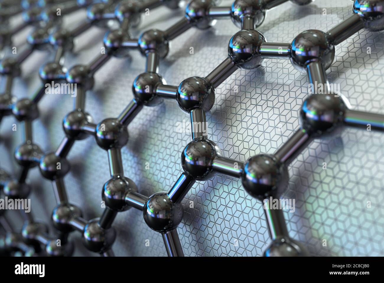 3D rendering of carbon nanotube Stock Photo - Alamy