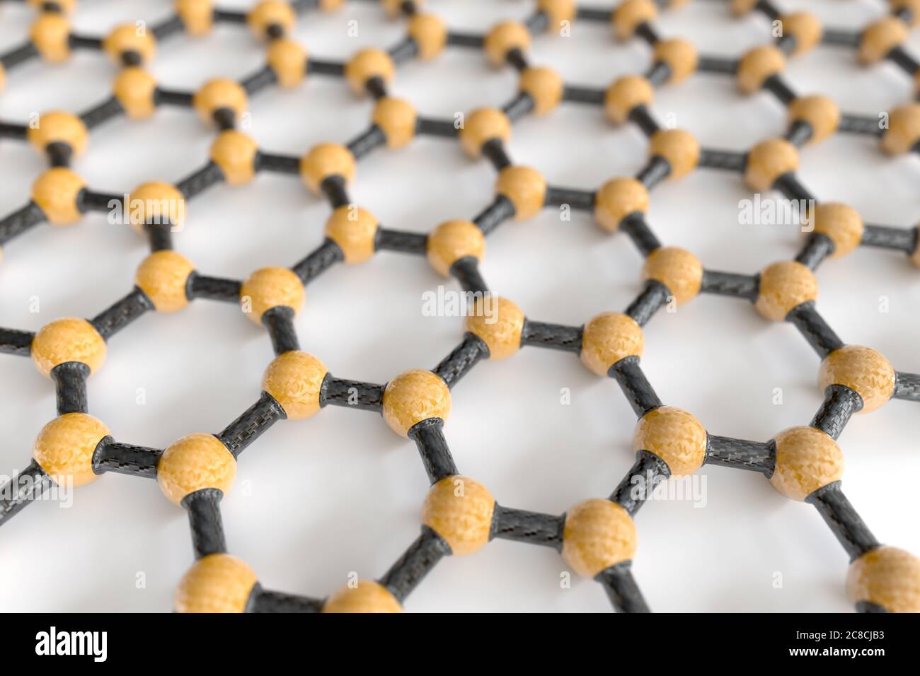 3D rendering of graphene sheet Stock Photo Alamy
