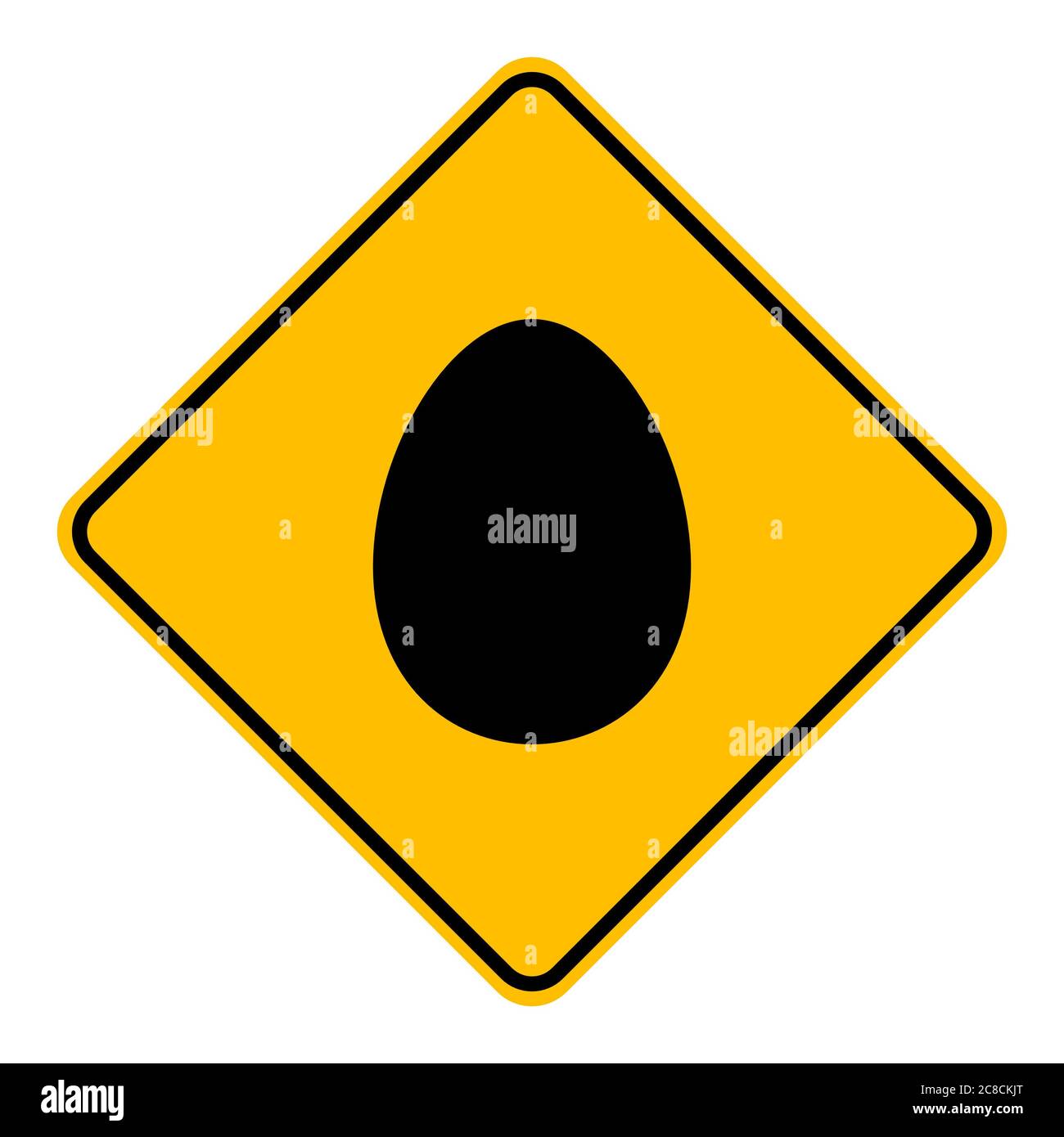 Egg and road sign Stock Photo Alamy
