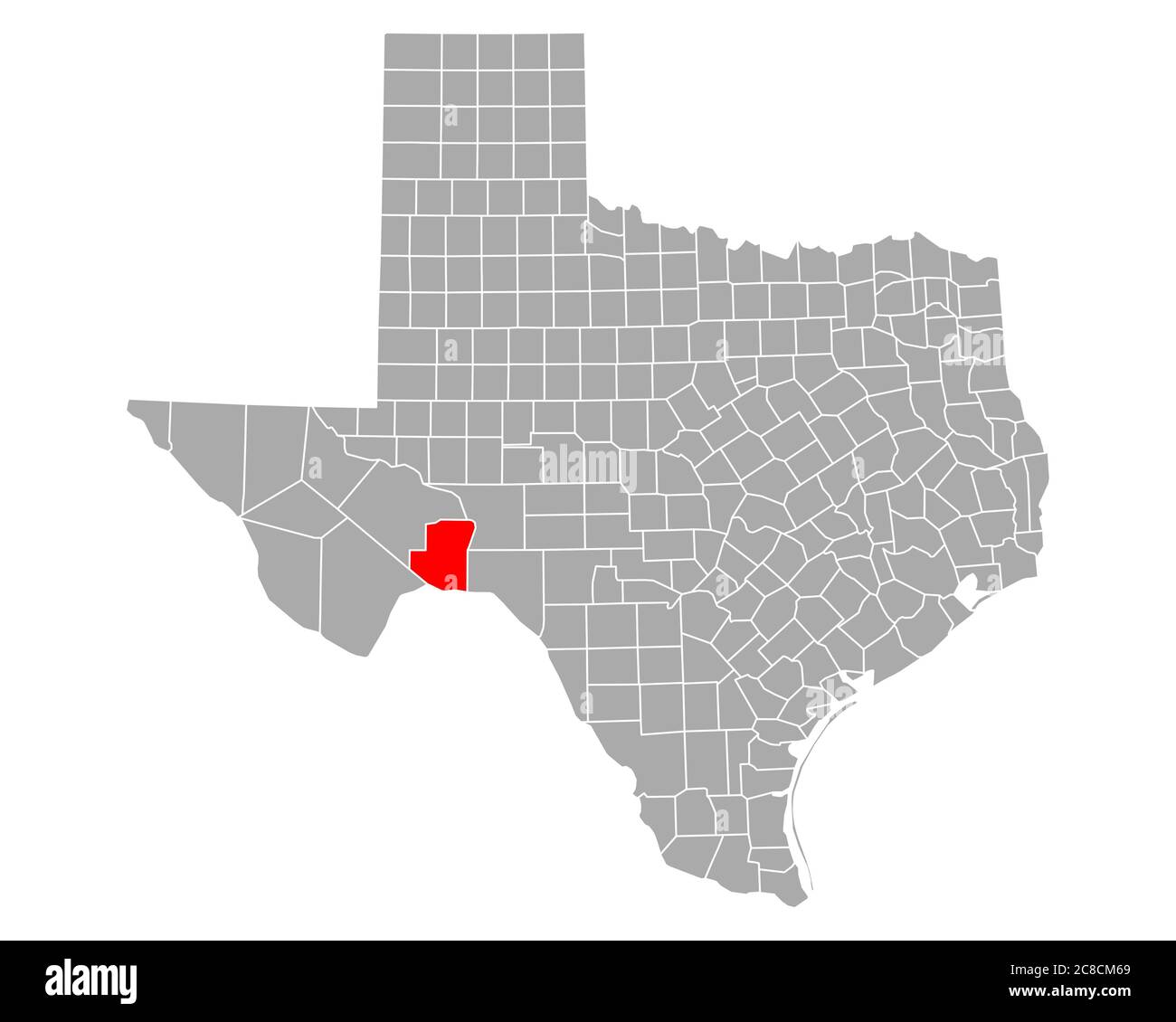 Map of Terrell in Texas Stock Photo Alamy