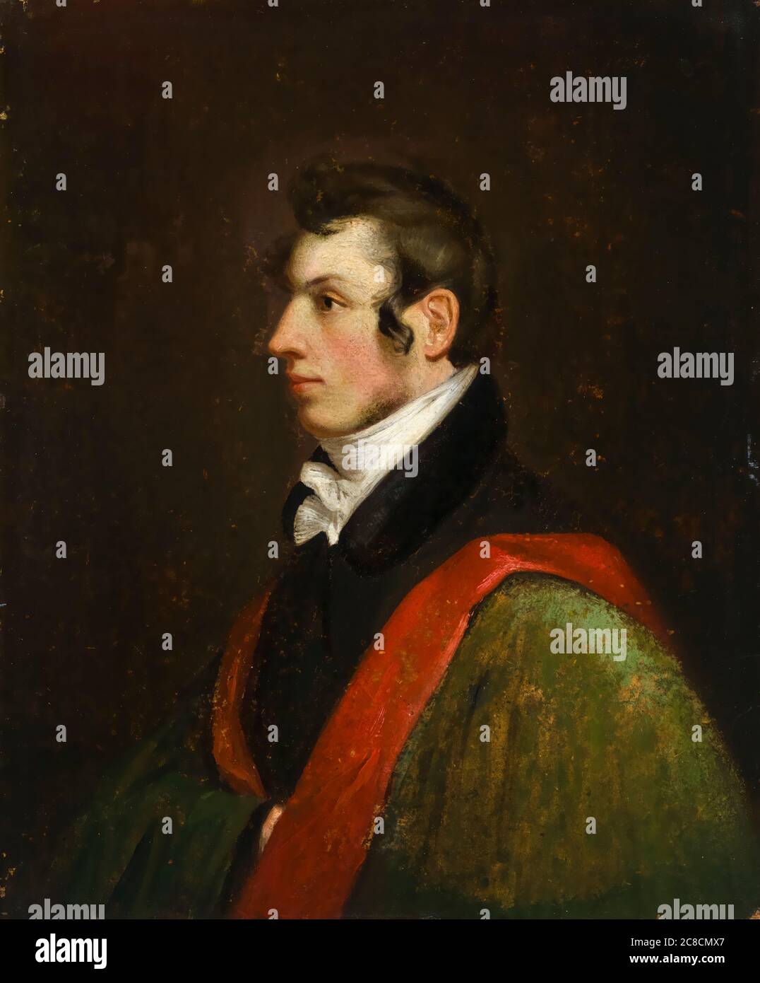 Samuel Finley Breese Morse (1791-1872), Self portrait, American inventor of the single wire telegraph and Morse Code, painting, 1812 Stock Photo
