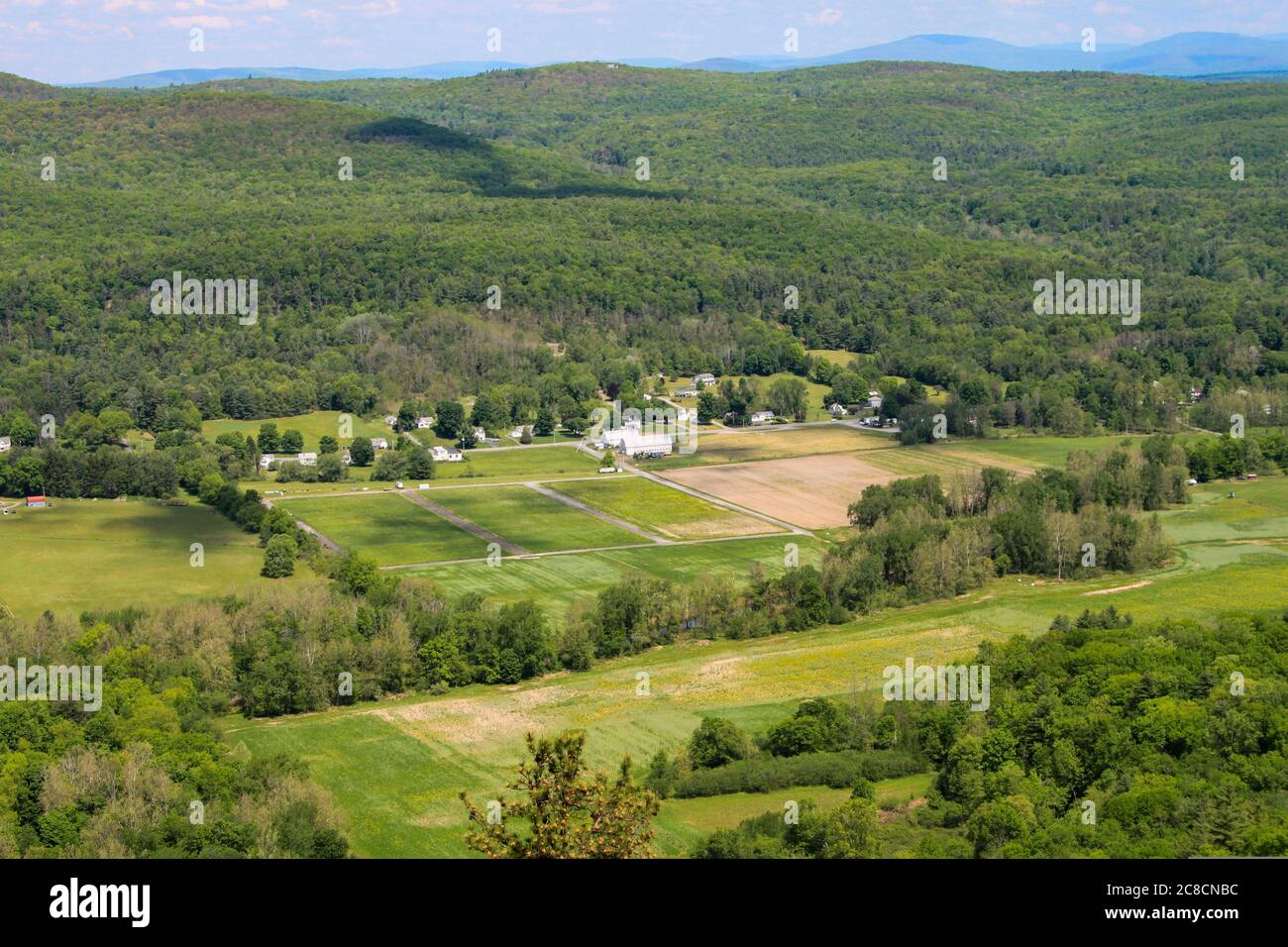 Hudson Valley Shawngunk Mountains Scenic Byway Overlook on Rt 52 Stock Photo