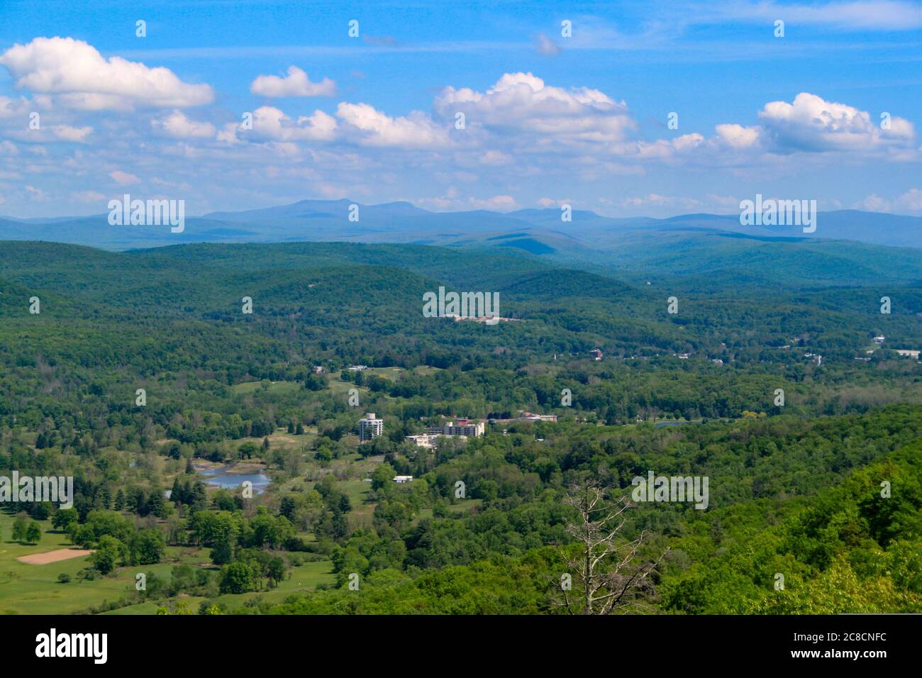 Hudson Valley Shawngunk Mountains Scenic Byway Overlook on Rt 52 Stock Photo