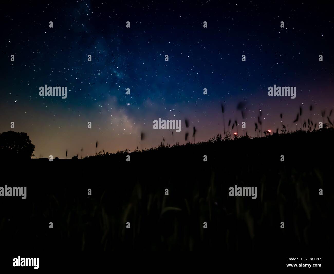 Starlights in Altenbeken Germany Stock Photo