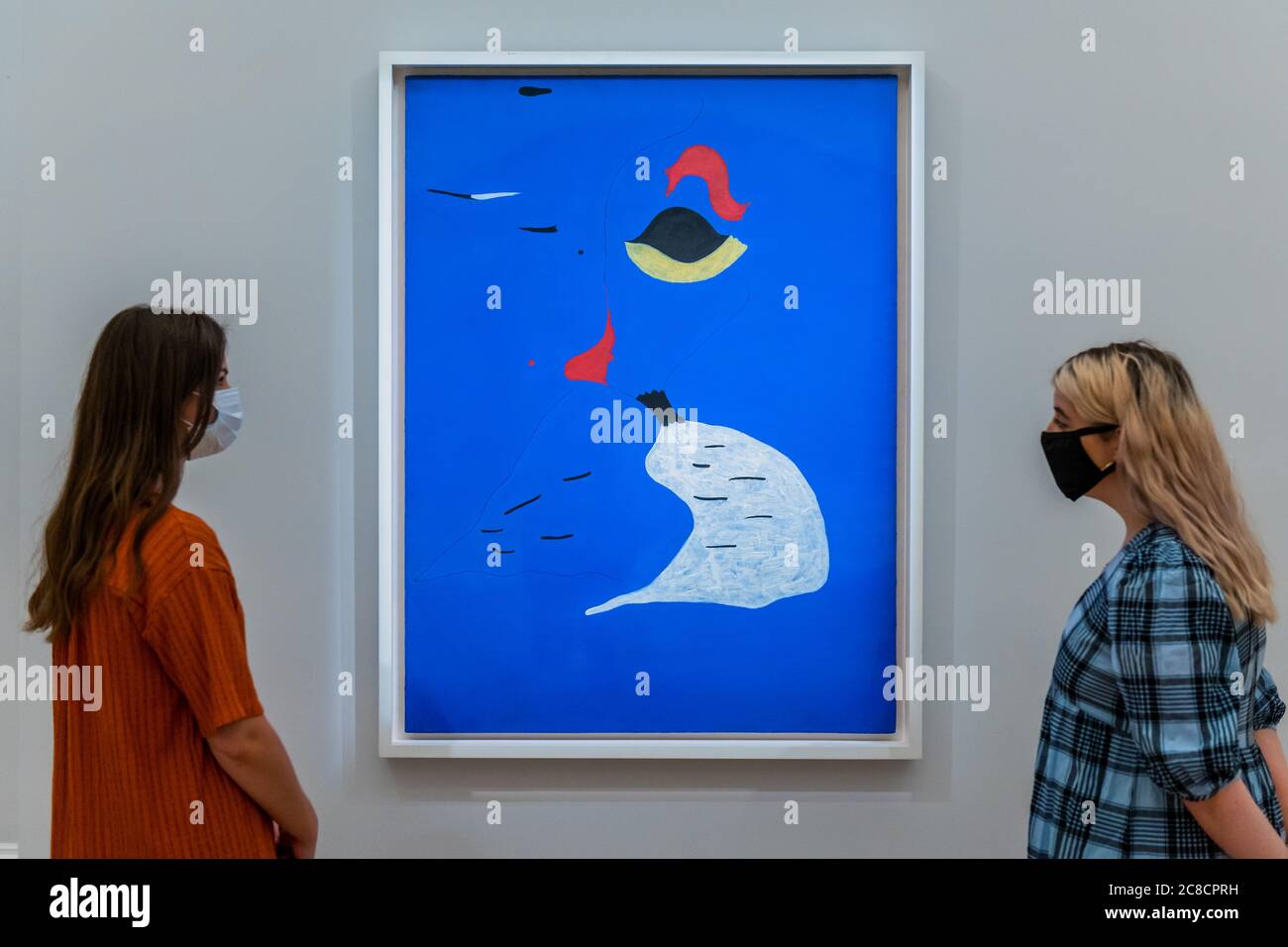 Embargoed Till 0900 Gmt 24 7 20 Joan Miro Peinture Femme Au Chapeau Rouge Estimate 20 30 Million Sotheby S London Present A Preview Of A One Off Auction And Exhibition That Spans Over Half
