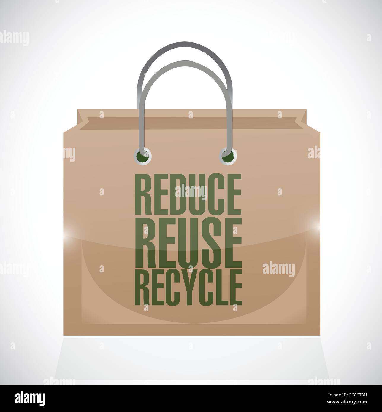 Recyclable carrier bag Stock Vector Images Alamy