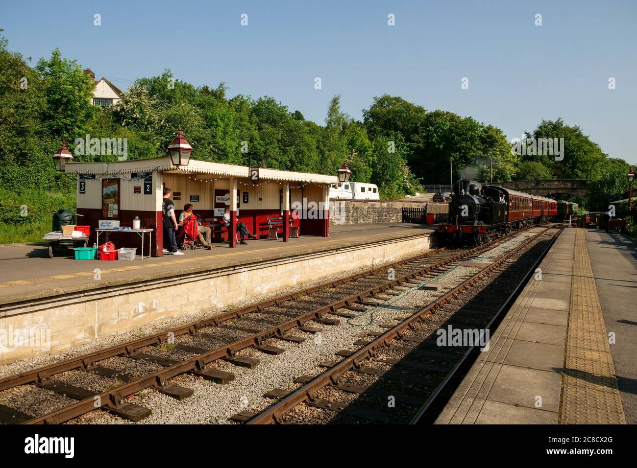 Wirksworth Railway Station Derbyshire England Stock Photo Alamy