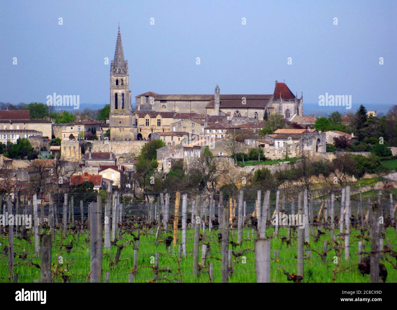 The village and vineyards of SaintÉmilion in France Stock Photo Alamy