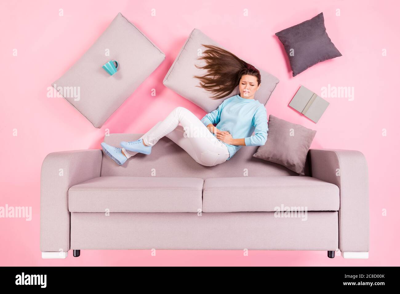 Top view above high angle flat lay flatlay lie concept of her she nice