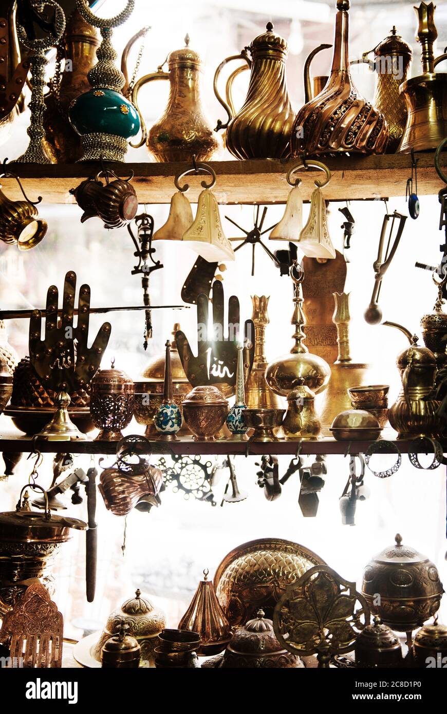 Ottoman style antiques on display at Istanbul's Grand Bazaar, Istanbul, Turkey Stock Photo Alamy