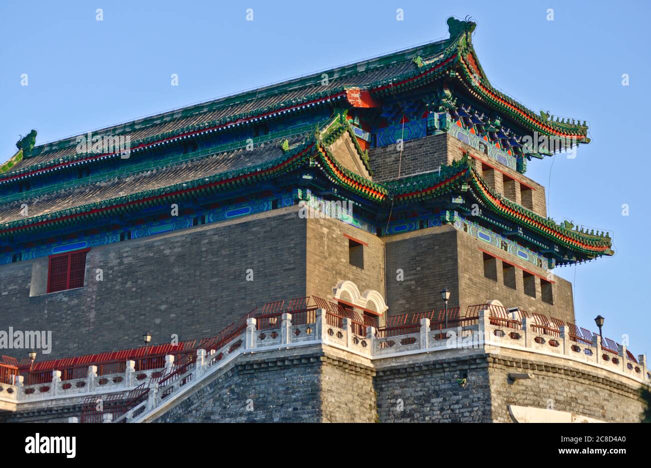 Zhengyangmen Gate (Qianmen) in Tiananmen Square. Beijing, China Stock Photo