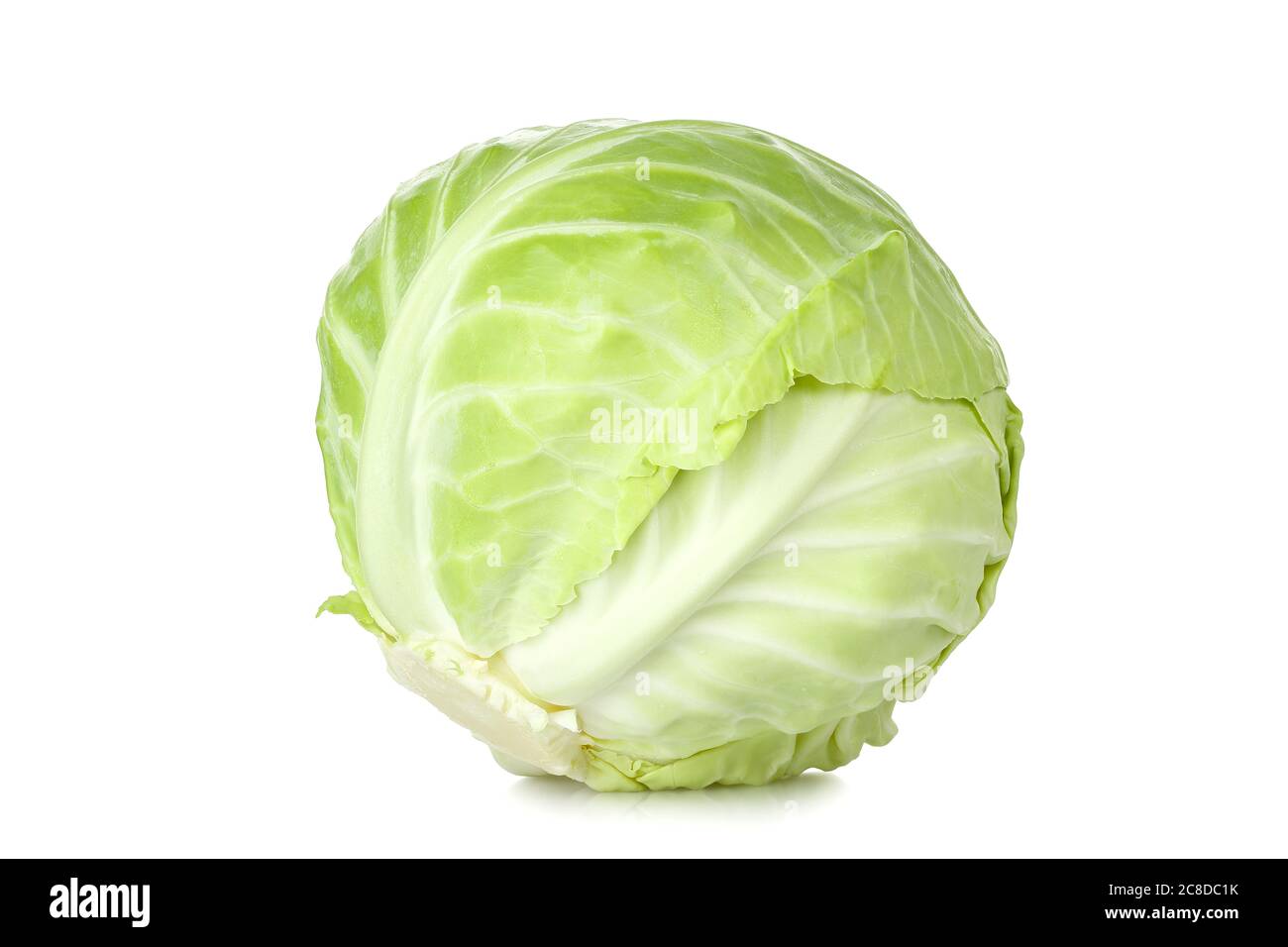whole cabbage isolated on white background Stock Photo - Alamy