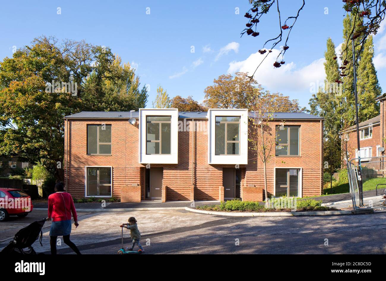 Exterior view. Ravensdale & Rushden housing scheme, Upper Norwood, United Kingdom. Architect: HTA Design llp, 2020. Stock Photo