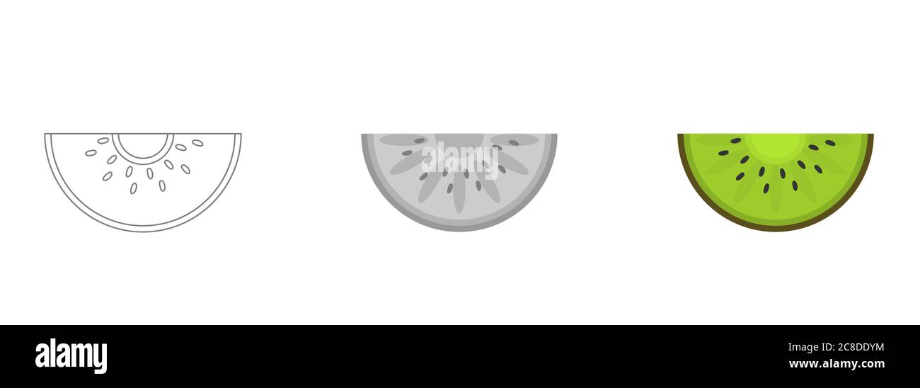 Kiwi vector icons Stock Vector