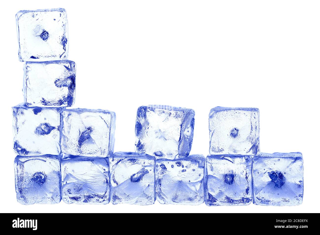 ice cubes isolated on white background Stock Photo - Alamy